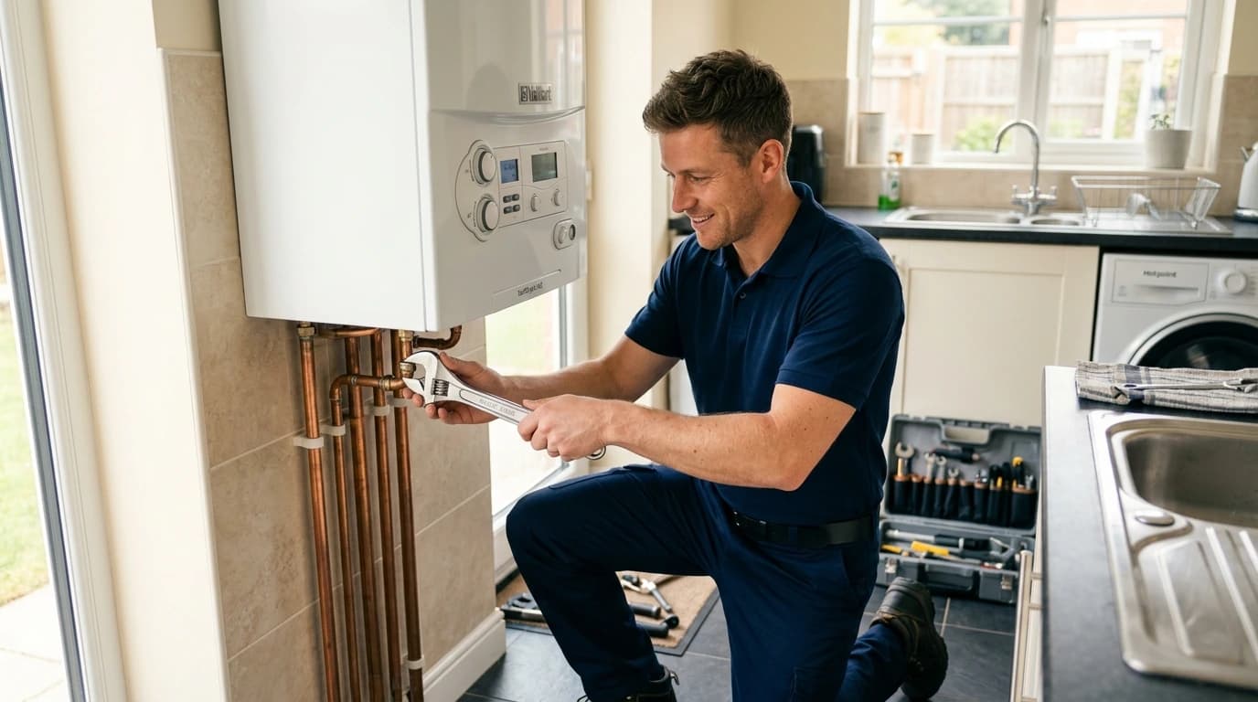 JB Plumbing & Heating Specialists engineer at work